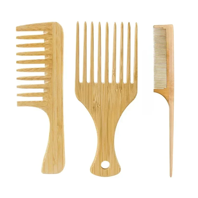 Bamboo Toothbrush - 1 pçs pente de cabelo de