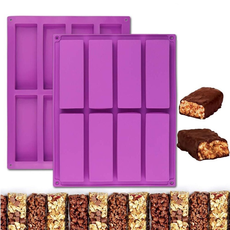 Eco Soap - Forma de Silicone Retangular com 8
