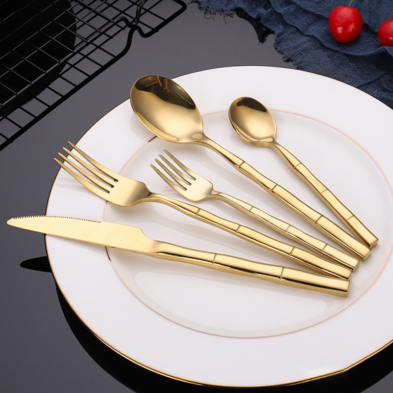 Projeto de bambu Aço inoxidáve - Bamboo Cutlery avaliação e preço