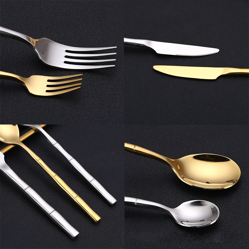 Projeto de bambu Aço inoxidáve - Bamboo Cutlery avaliação e preço