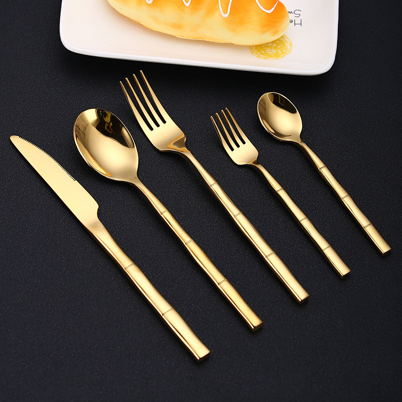 Projeto de bambu Aço inoxidáve - Bamboo Cutlery avaliação e preço