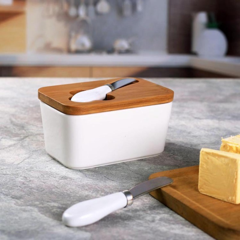 Simples Manteiga Cerâmica Prat - Bamboo Cutlery avaliação e preço