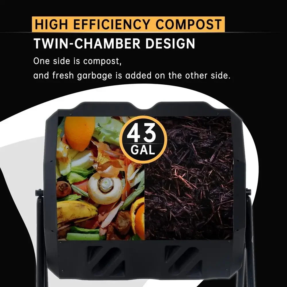 Composteiro Rotativo de 43 Gal - Compost Bin avaliação e preço